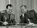 П.И. Беляев и А.А. Леонов на пресс-конференции, 1966 г. Госкаталог